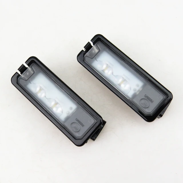 US $10.54 READXT 2Pcs Car LED License Plate Light bulb 12V Lamp For VW Golf 7 MK7 Passat 3C EOS Beetle Polo 6