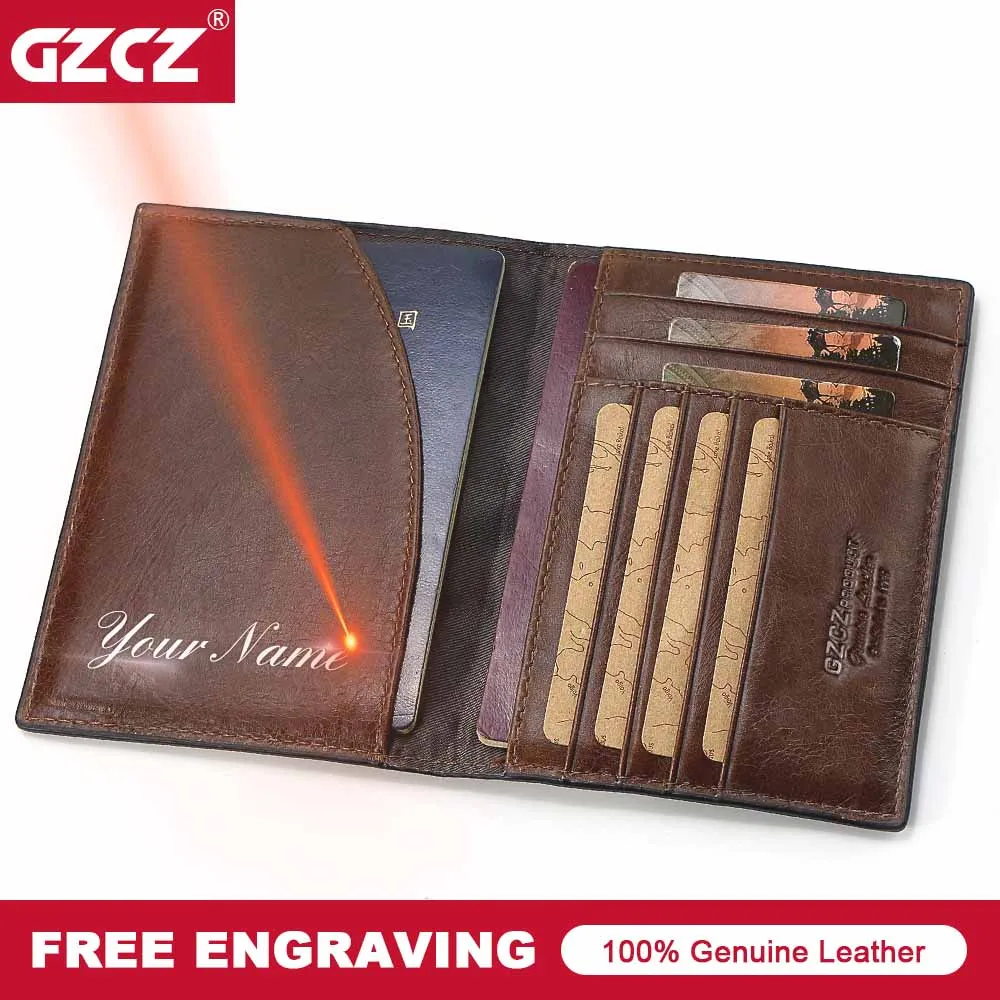Скидка GZCZ дорожная Обложка для паспорта, Мужская натуральная кожа, высокое качество, для вождения, для документов, для мужчин, Т карта, Passcard, карман, ...