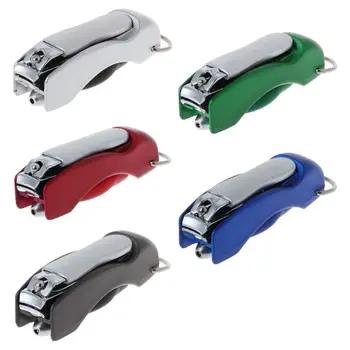 

Creative Protable Key Chain Ballpoint Pen Multifunction Metal Nail Clippers Mini Office School Supplies Stationery