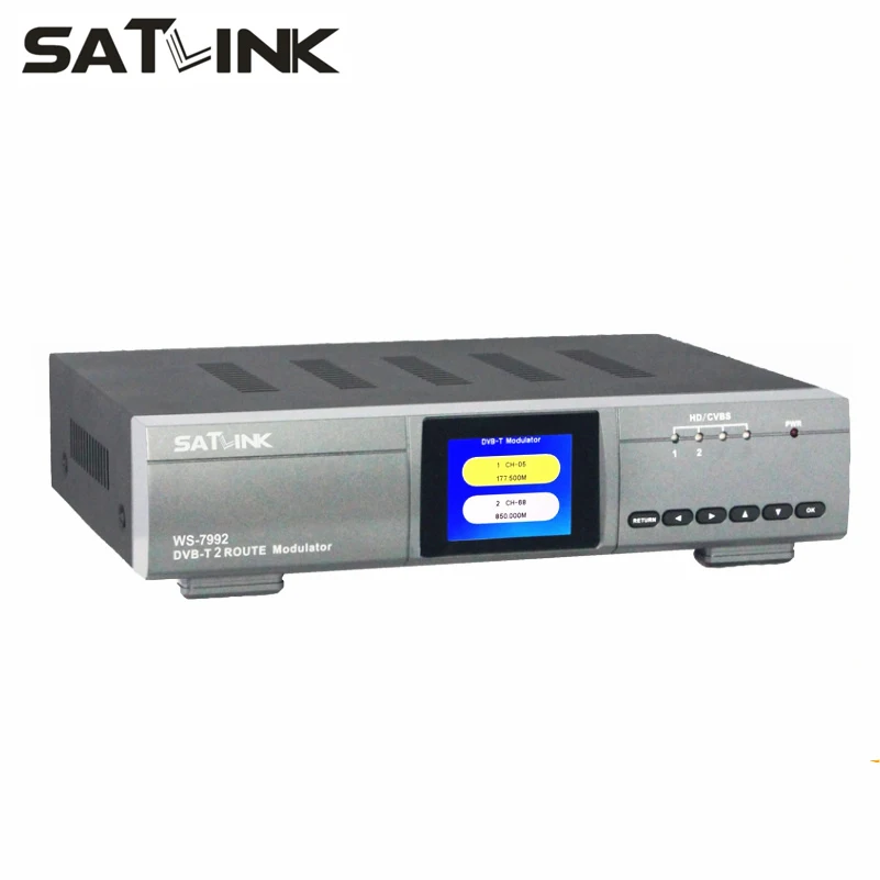 

Orignal Satlink WS7992 DVB-T 2 Route Modulator 2channels satlink modulator WS-7992 HD DVB-T AV