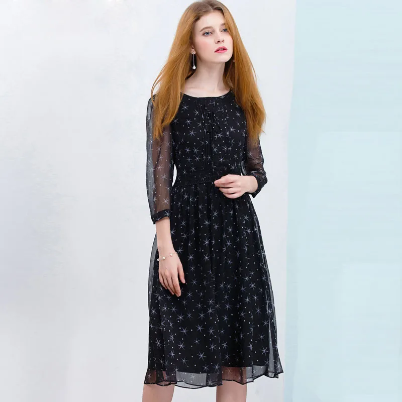 black star midi dress