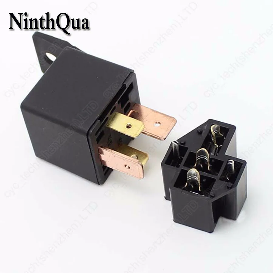 

2sets 80A 12V/24V High Power Current Car/Automobile 4Pin Relay PCB Sockets (welded)