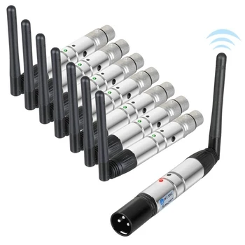 

Free shpping DMX wireless transmitter receiver send for DJ disco led moving head beam spot wash stage equipment lighting