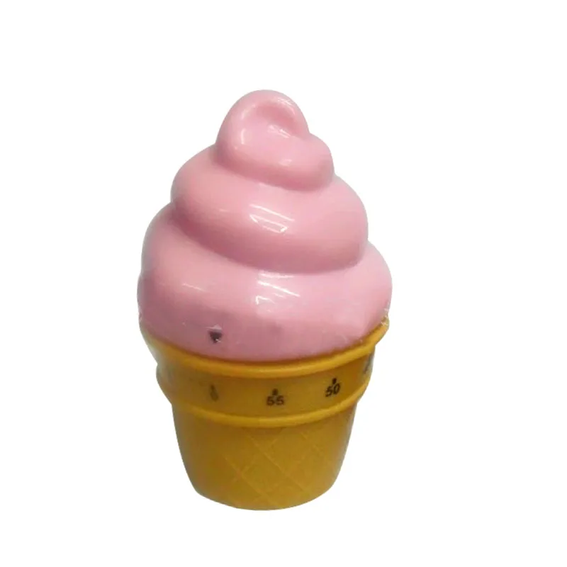2016 cute new convenient 1pc ice cream kitchen timer mechanical