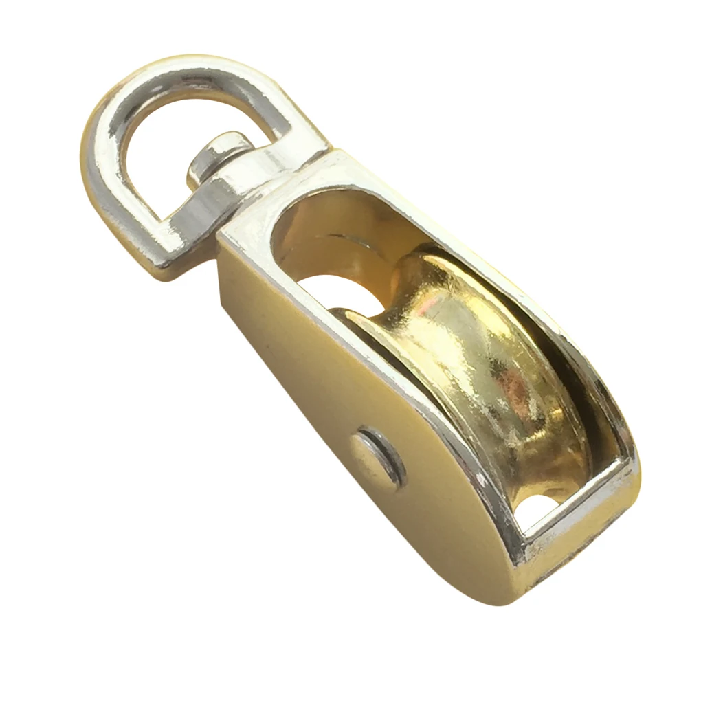 High Quality 58mm Zinc Alloy Pulley Groove Swivel Single Pulley Sheave Rigging Metal Lift Hoist