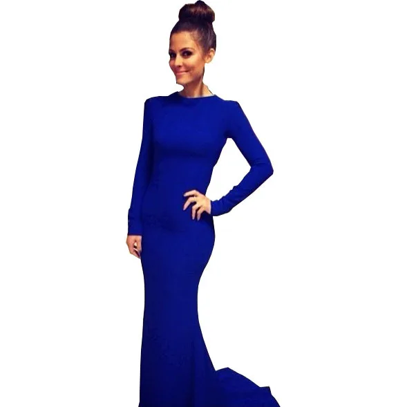 

Summer Dress Women 2019 New Style Classic hot-selling Sexy Bandage Formal Blue Long Dresses Vestidos GZ191
