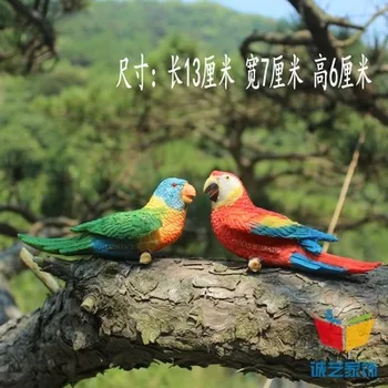 

set outdoor garden courtyard balcony decoration gardening simulation animal resin parrot bird crafts sculpture statues Home