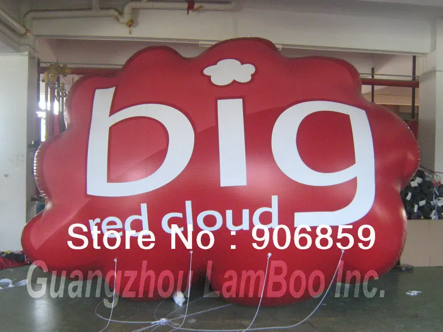 

New Design 4m Inflatable Cloud Shaped Balloon with your LOGO/ 12 colors for your selection/DHL Free Shipping