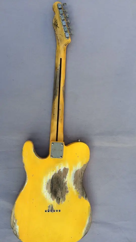 1951 FD реликвия ручной работы электрогитара пепельный корпус желтый цвет