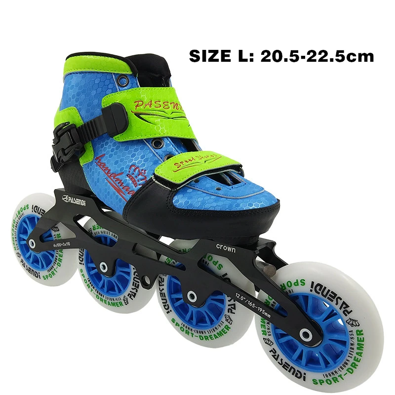 طفل قابل للتعديل التحدي 3 أو 4 عجلة مضمنة تزلج السرعة حزمة الأسطوانة مضمنة التمهيد ضبط أحذية ل الطفل الفتيات الفتيان