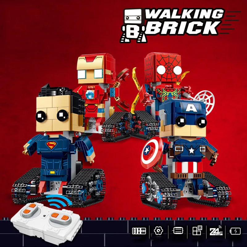 

354-392PCS Super RC Robot Building Blocks Toys Style Remote Control Men Toys For Children Boys Girls parent-child interaction