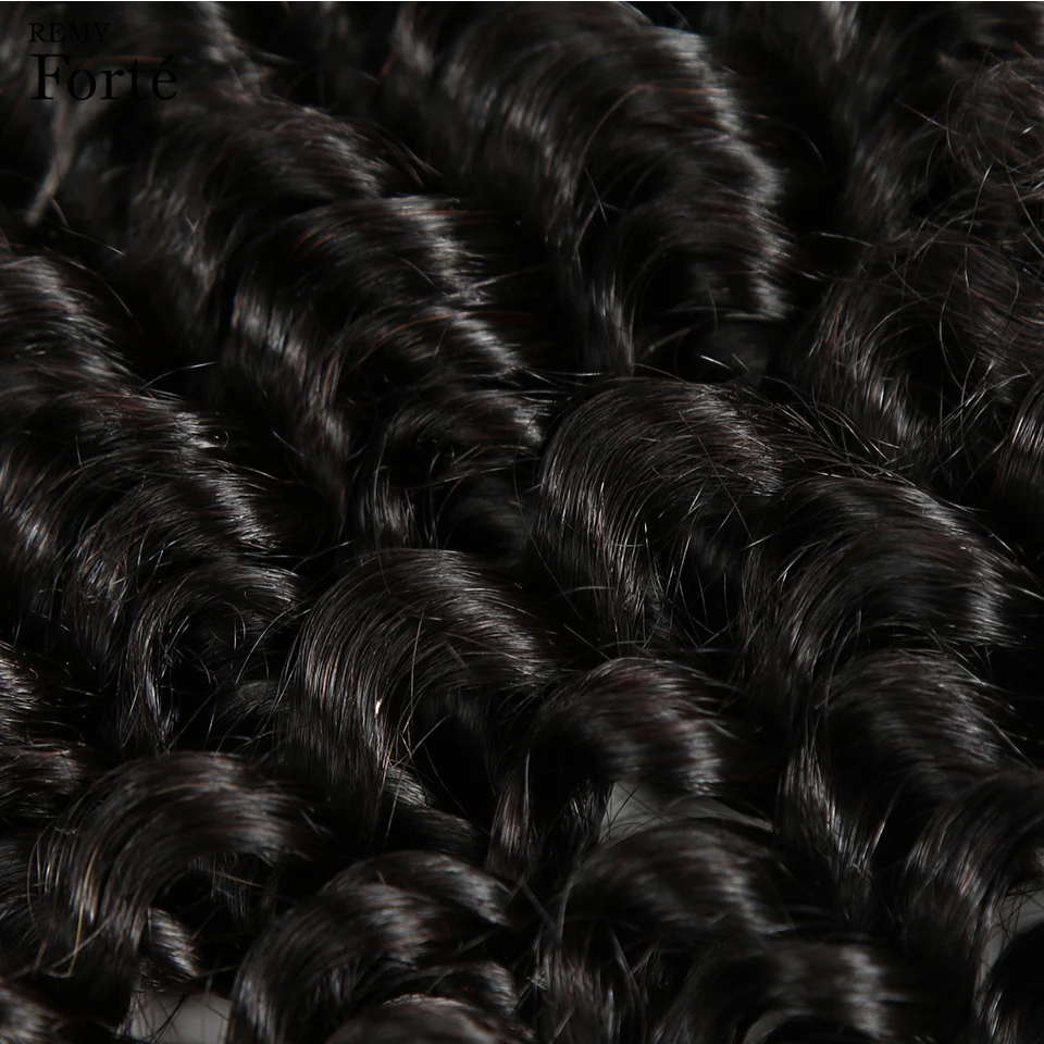 Remy Forte 20 Inch Closure Transparent Lace Frontal 13X4 Lace Free Part Deep Wave Brazilian Hair Weave Frontal Baby Hair Closure
