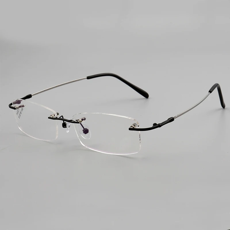 

Sunny spot wholesale new high-end frameless ultra-light memory optical glasses frame with myopia anti-blue glasses
