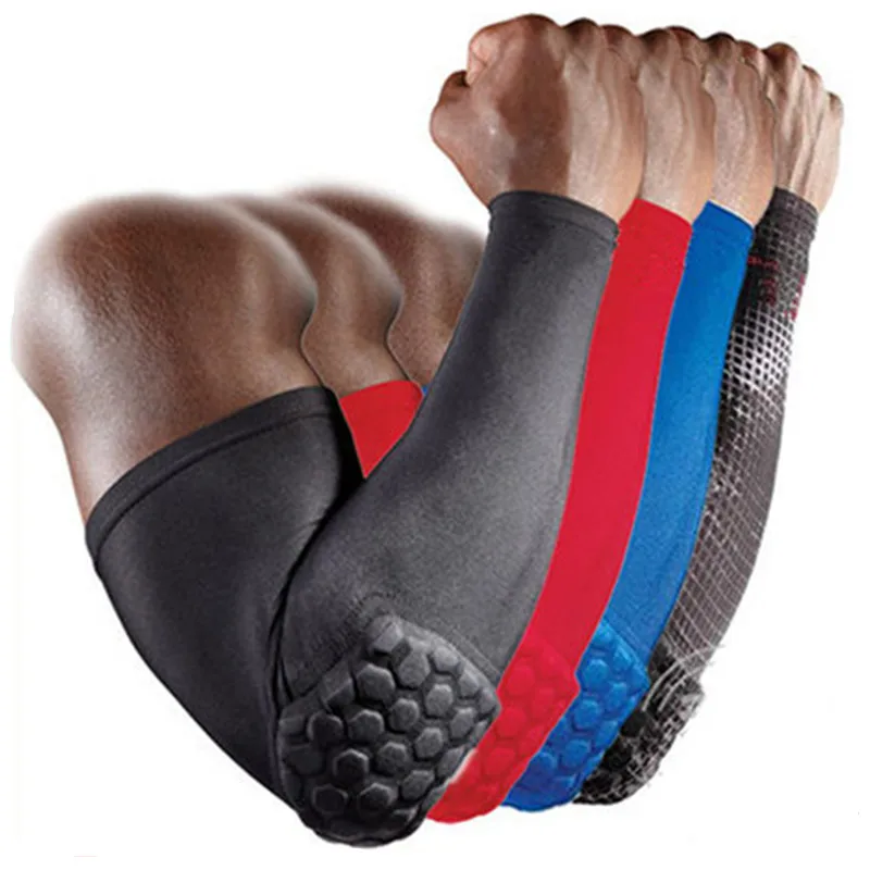 تنفس الرياضية الكوع حماة Crashproof كرة السلة وسادات الكوع هدفين دعم الحرس منصات ذراع كم تدفئة تنفس الرياضية الكوع حماة Crashproof كرة السلة وسادات الكوع هدفين دعم الحرس منصات ذراع كم تدفئة