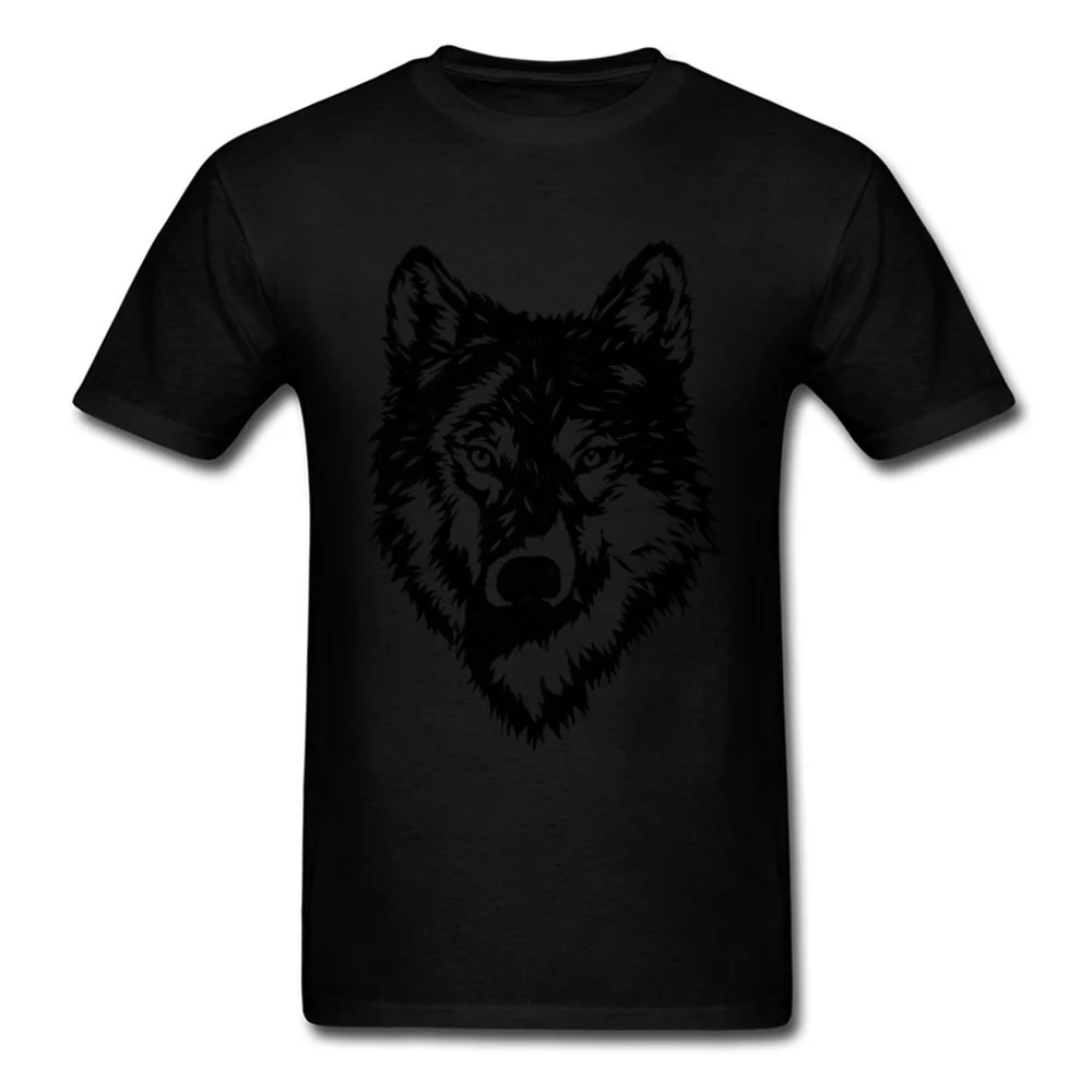 The Wolf One Custom Autumn 100% Cotton Fabric O Neck Men Tops & Tees Custom Sweatshirts 2018 Short Sleeve T Shirt The Wolf One black