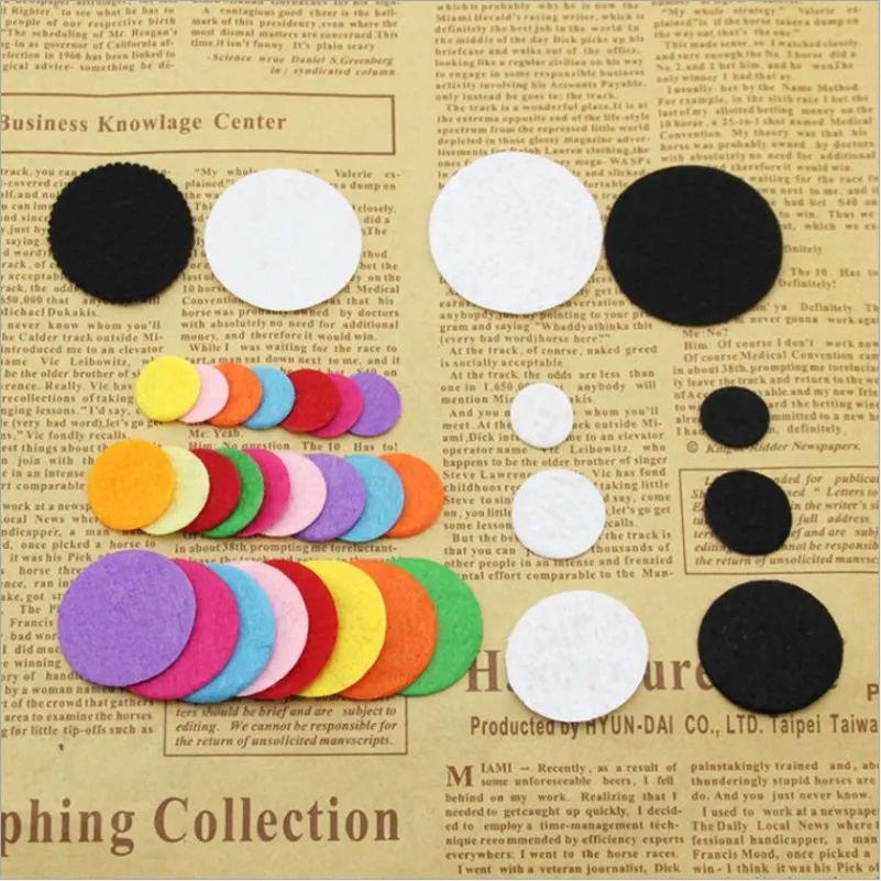 

200PCS/LOT 2-3cm Round Felt Shape Colorful Non Woven Fabric Used For Decorative Clothing Accessories DIY Home Wall Stickers