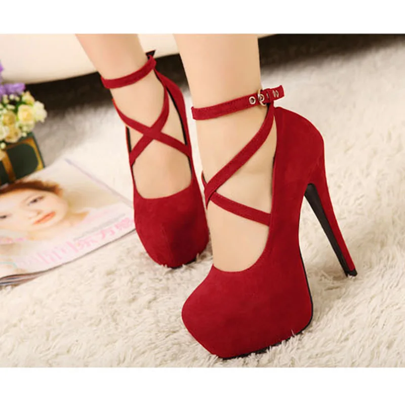 Hot Fashion New high-heeled shoes woman pumps wedding party shoes platform fashion women shoes high heels 11cm suede black 8Size Hot Fashion New high-heeled shoes woman pumps wedding party shoes platform fashion women shoes high heels 11cm suede black 8Size