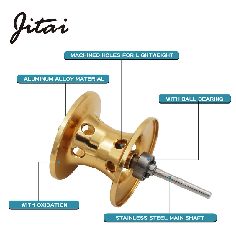 Jjing V-shape катушка для наживки с ЧПУ Alumibum окислительная запасная катушка магнитная катушка для наживки Замена для наживки колеса