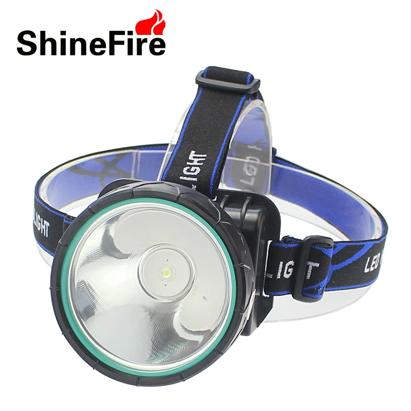 Shinefire high quality headlamp for outdoor fishing and camping LED 18650 rechargeable lithium
