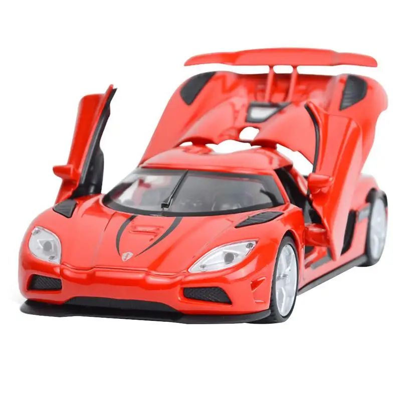 1:32 Koenigsegg модель гоночной машины из сплава игрушка звук автомобиля и световой