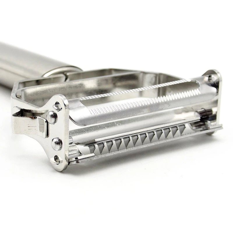 Stainless Steel Julienne Peelers Metal Fruit Vegetable Tools Rotary Sharp Grates Potato Carrot Slicers Cutter Kitchen Gadgets (7)