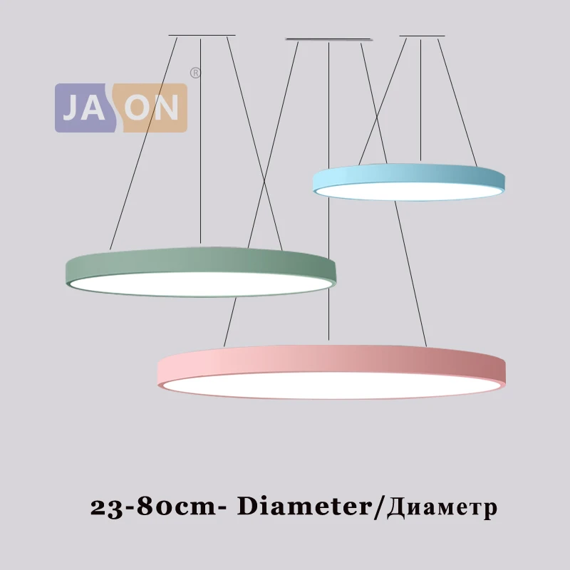 

LED Modern Iron Acryl Multicolor Round 5cm Thin LED Lamp LED Light.Pendant Lights.Pendant Lamp.Pendant light For Dinning Room