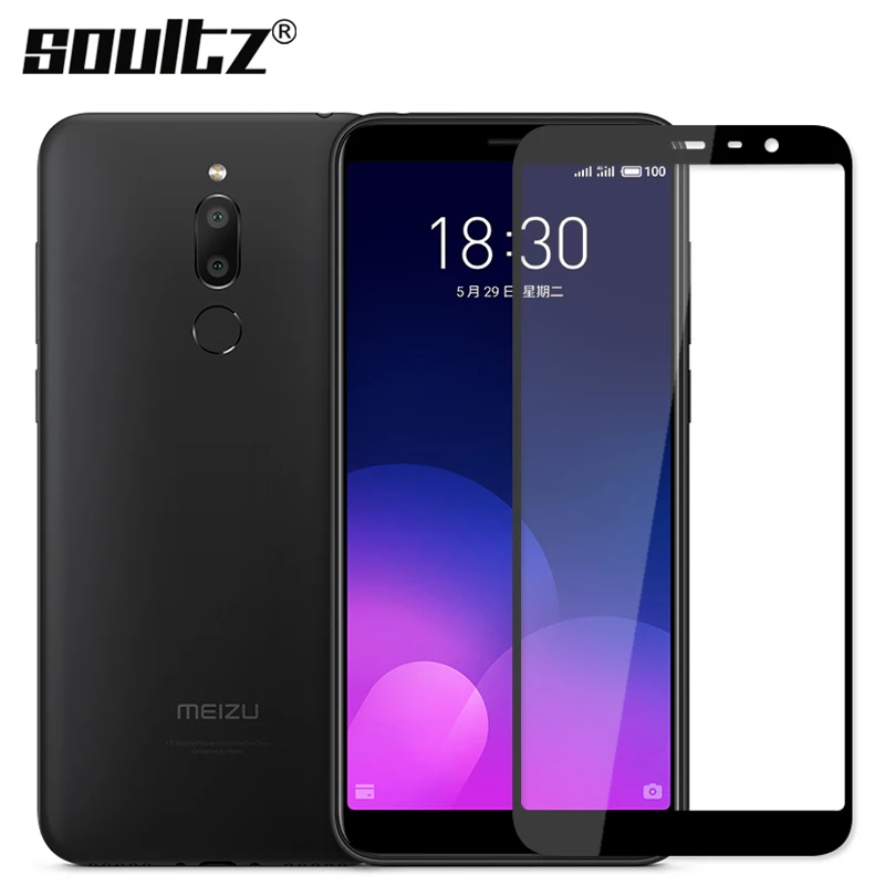 Soultz 2.5D Full Cover for Meizu M6T Tempered Glass Screen Protector Meilan 6T Meizu6T 5.7&quot Anti-Explosion Protective Film | Мобильные