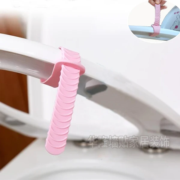 Silicone Toilet Cover Lock Type Large Size Toilet Flip Cover Handle