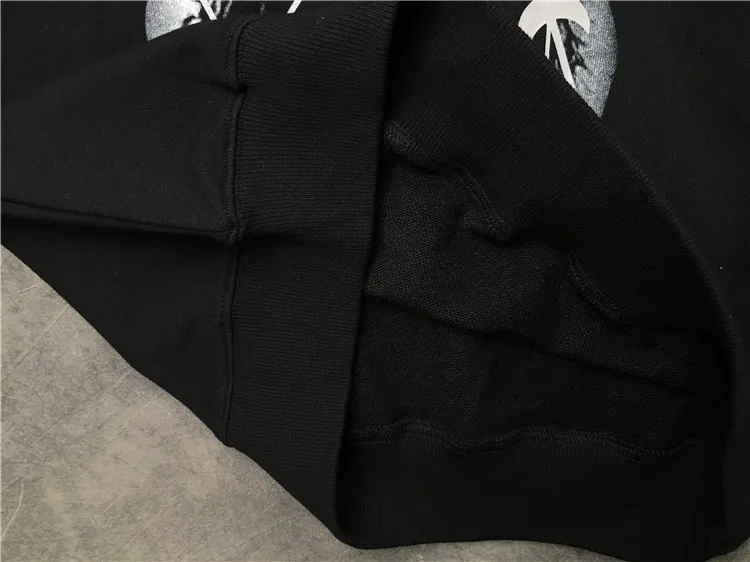 Новинка 19ss мужские толстовки с капюшоном с изображением акулы, звезды, Луны, толстовки с капюшоном, бархатные хлопковые толстовки с рисунком Дрейка из плотного флиса для улицы, хип-хоп# G91
