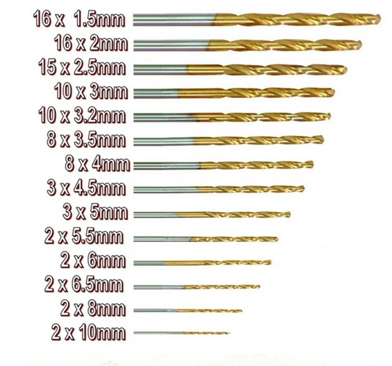 99 pieces high speed steel twist drill metal titanium nitride hole Auto repair tool accessories