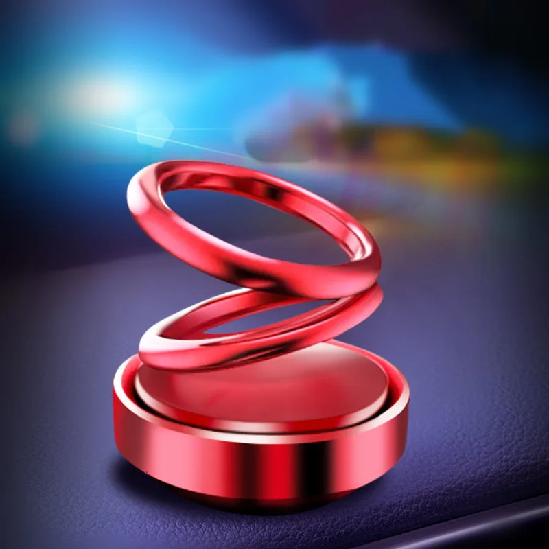 

MR TEA Car Ornaments Double Loop Rotary Suspension Air Freshener Dashboard Decorations Perfume Auto Interior Accessories