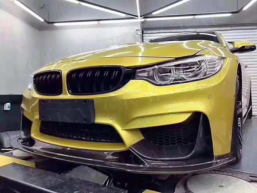 Передний спойлер из углеродного волокна для BMW F80 M3 F82 F83 M4 2014 2017 R|Амортизаторы| |