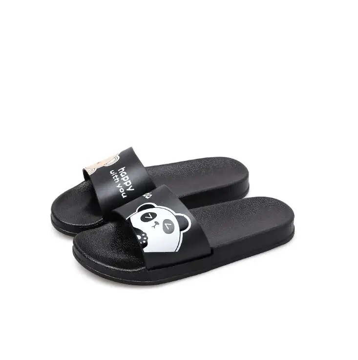 

2019 new women simple female slippers casual flip flop slippers female home slip cartoon creative slippers