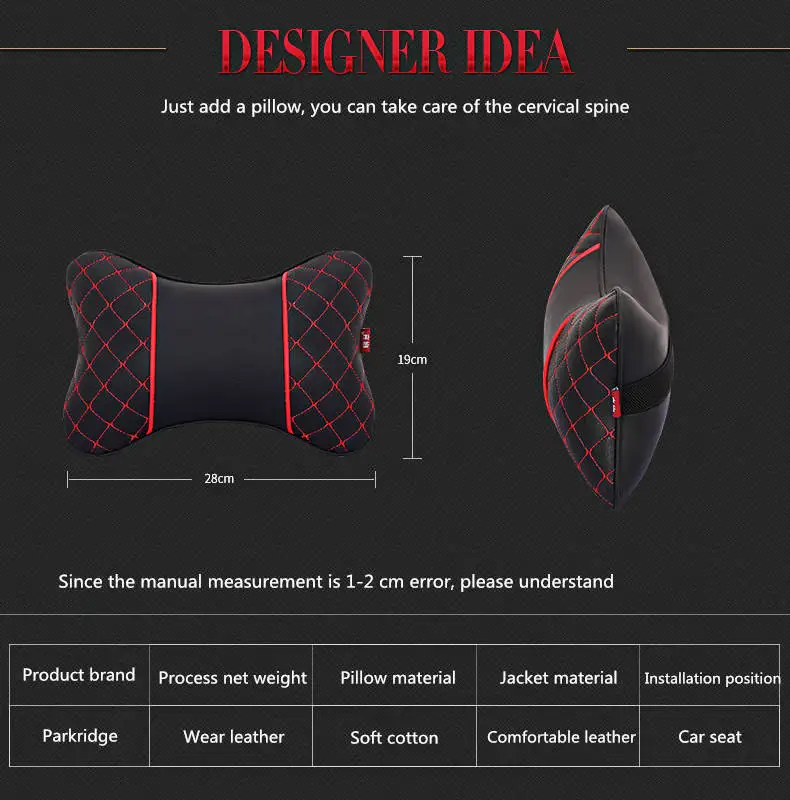 Новые кожаные автомобиль подголовник подушка для шеи четыре автомобиля подголовник голову подушку шею шеи Защита Подушка на
