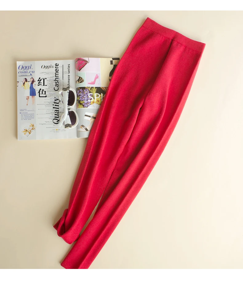 HOT SALE Women Pants Cashmere Knitted Trousers Female Winter Woolen Ladies Warm Standard Girls leggings Free Shipping fishnet leggings