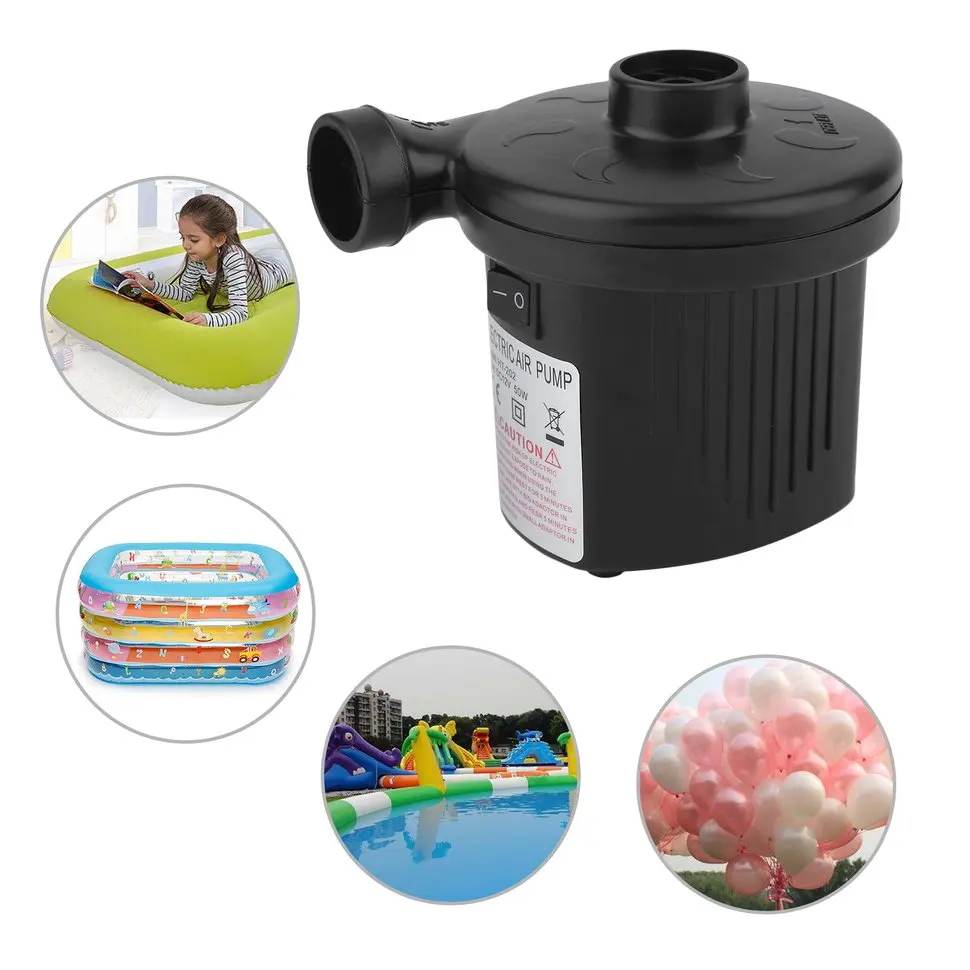 

5pcs Air Cigarette Lighter Car Electric Inflator Inflatable Pump With 3 Nozzles