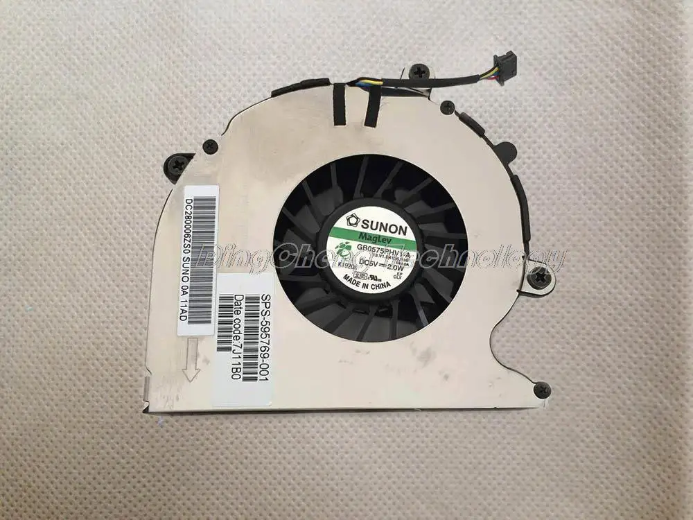 

HOLYTIME FOR HP 8540P 8540W Original and New CPU Cooling fan 595769-001 GB0575PHV1-A 100% fully test