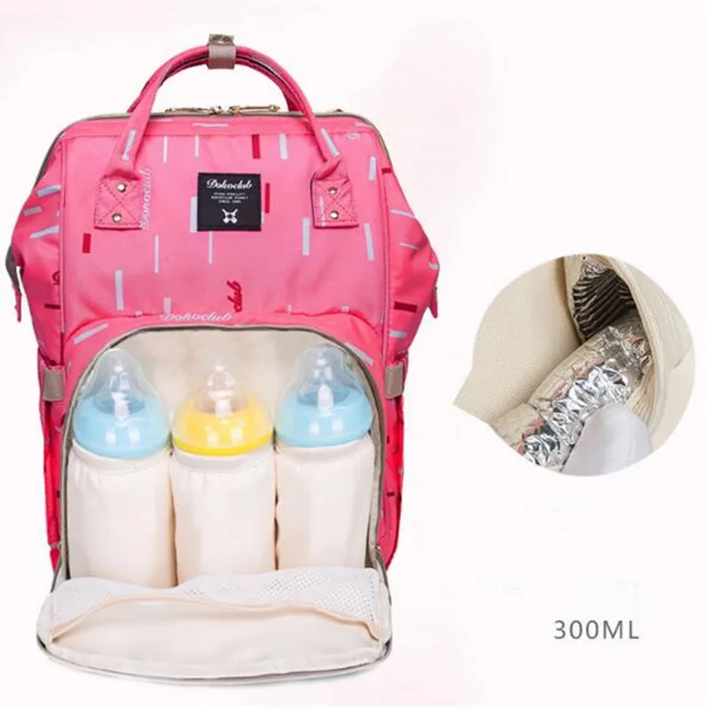 DOKOCLUB Mummy Maternity подгузник сумка брендовая Большая вместительная Детская сумка рюкзак для путешествий сумка для ухода за ребенком Прямая