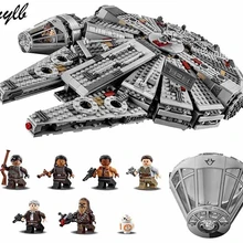 Mylb Звездные войны Сокол Миллениум космический корабль строительные блоки модель игрушки Рождественский подарок для детей Совместимость