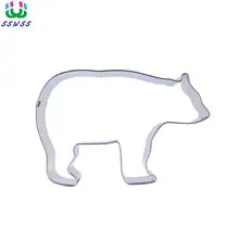Большой черный медведь форма украшения торта помадка резаки инструменты, печенье формы для выпечки, прямые продажи