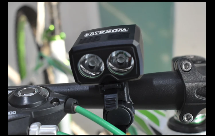WOSAWE MAX 2400LM велосипедный фонарь светодиодный фонарь со встроенным аккумулятором алюминиевый сплав лампа с креплением на руль