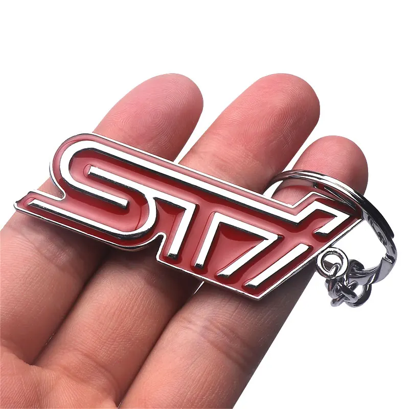 

Car Styling STI logo Metal key ring keychain for Subaru STI Legacy Forester Outback Rally WRX WRC Impreza Car Accessories