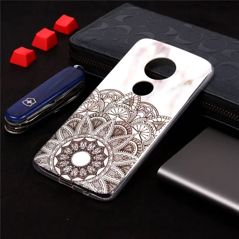 Painting Marble Soft Silicone Phone Back Cover Case For MOTO E4 E4Plus EU G6 G6Plus X4 2017 E5Plus Z3Play G6Play E5Play Bag Case (25)