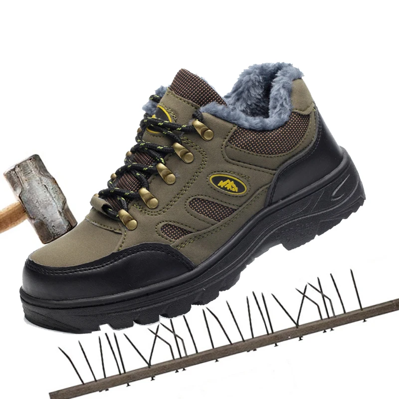 

Winter safety shoes plus cotton anti-smashing insulation shoes men's shoes