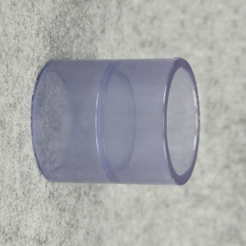 

40mm ID Transparent Equal Straight PVC Tube Joint Pipe Fitting Adapter Water Connector For Garden Irrigation Aquarium Fish Tank