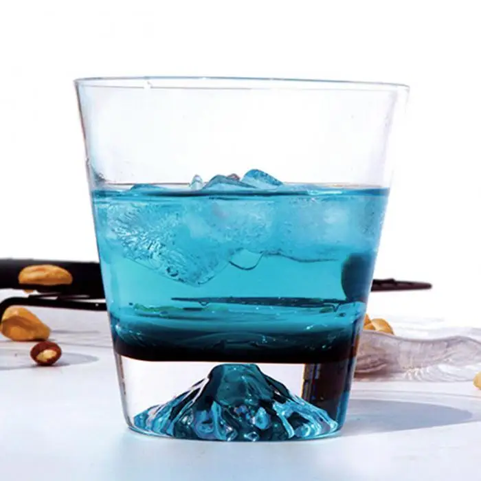 Чернила Синий Айсберг чашка Лимон Стекло напиток чашки японский Creatived снег горный стекло XH8Z