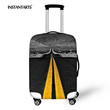 FORUDESIGNS Koffer Abdeckung Reisen auf Straße Dicke Elastische Wasserdichte Gepäckschutzhüllen für 18-30 Zoll Trolley Stamm Fällen