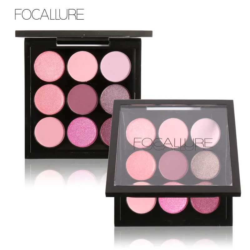 FOCALLURE 9 Colors Makeup Eyeshadow Palette Makeup Eyeshadow Palette Matte&Shimmer Smoky Eye Shadow Palette