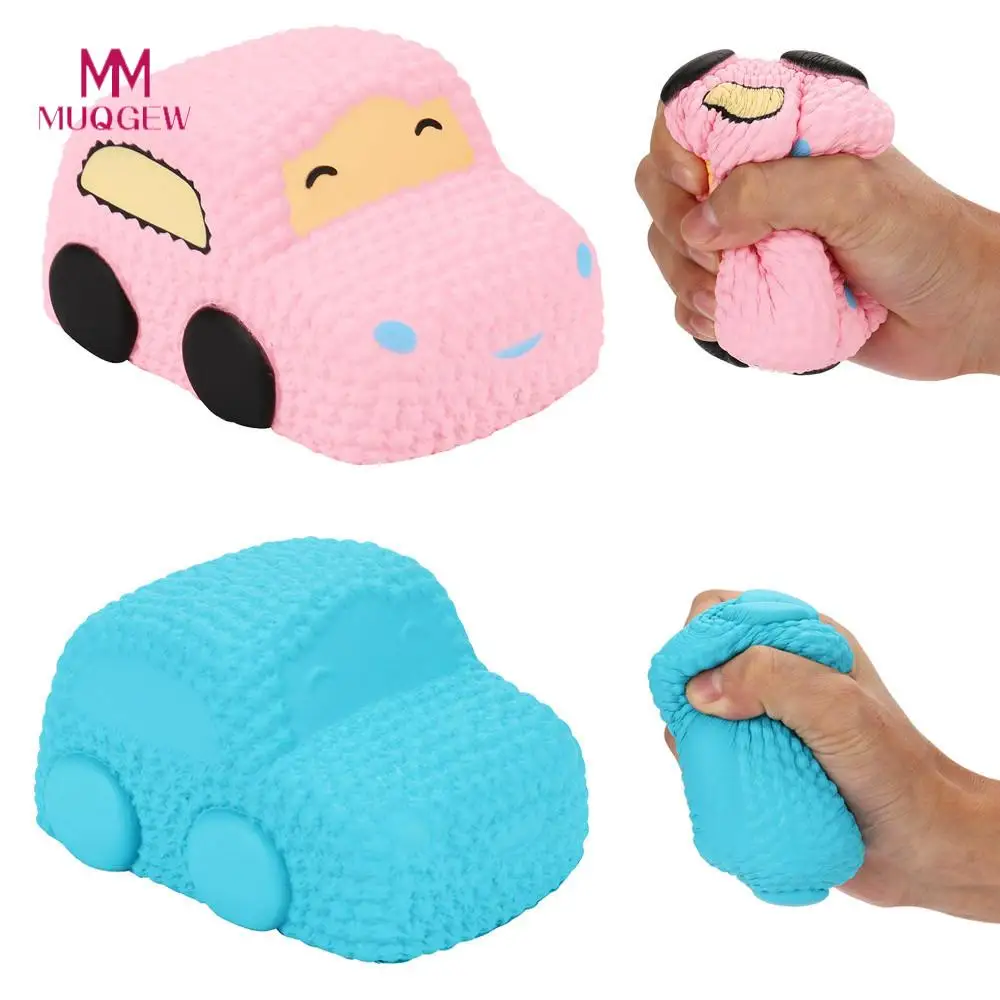 

Car Cartoon Squishy Slow Rising Cream Scented Decompression Toys Fun Galaxy Poep Scented Squishy Charm Smooshy mushy toys