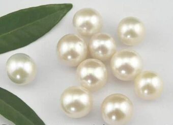

huij 00712 11-12mm Round White Freshwater Pearl Beads 1piece